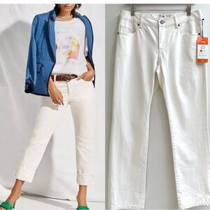 NWT | Cabi 6072 White 100% Boyfriend Jeans